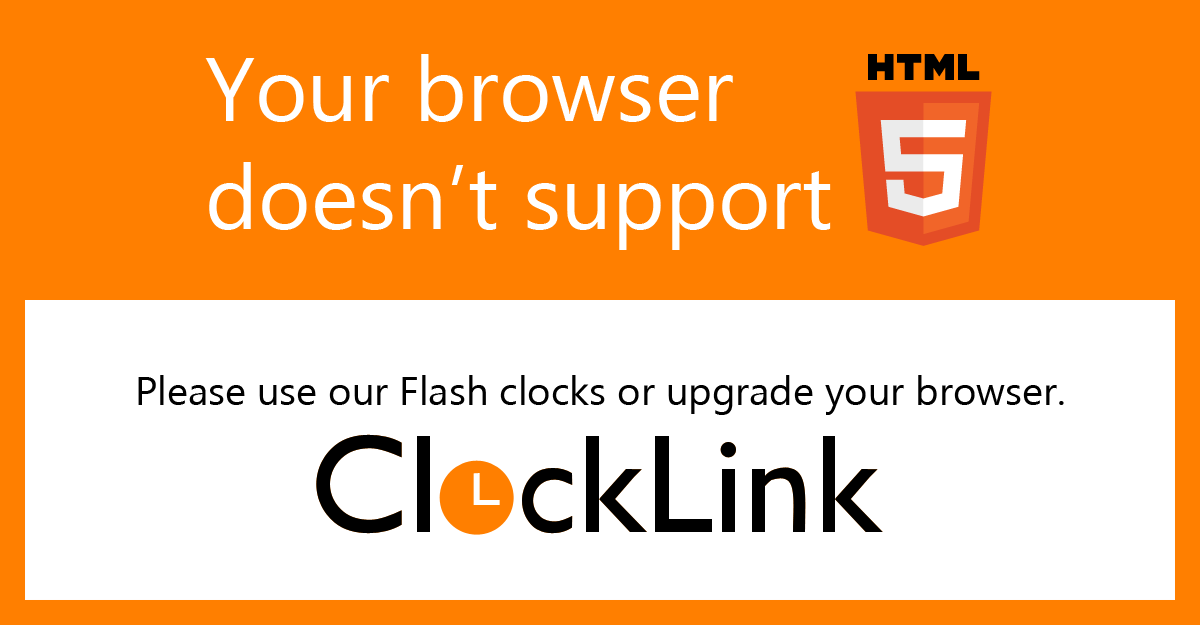 Your browser doesn't support HTML5